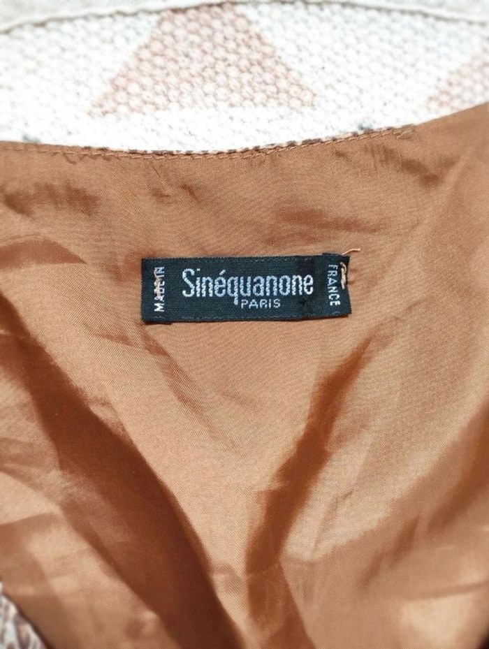 Robe  100%  soie  - Léopard -  Sinequanone Vintage  -  36 =  32 actuel - Parfait état - photo numéro 7