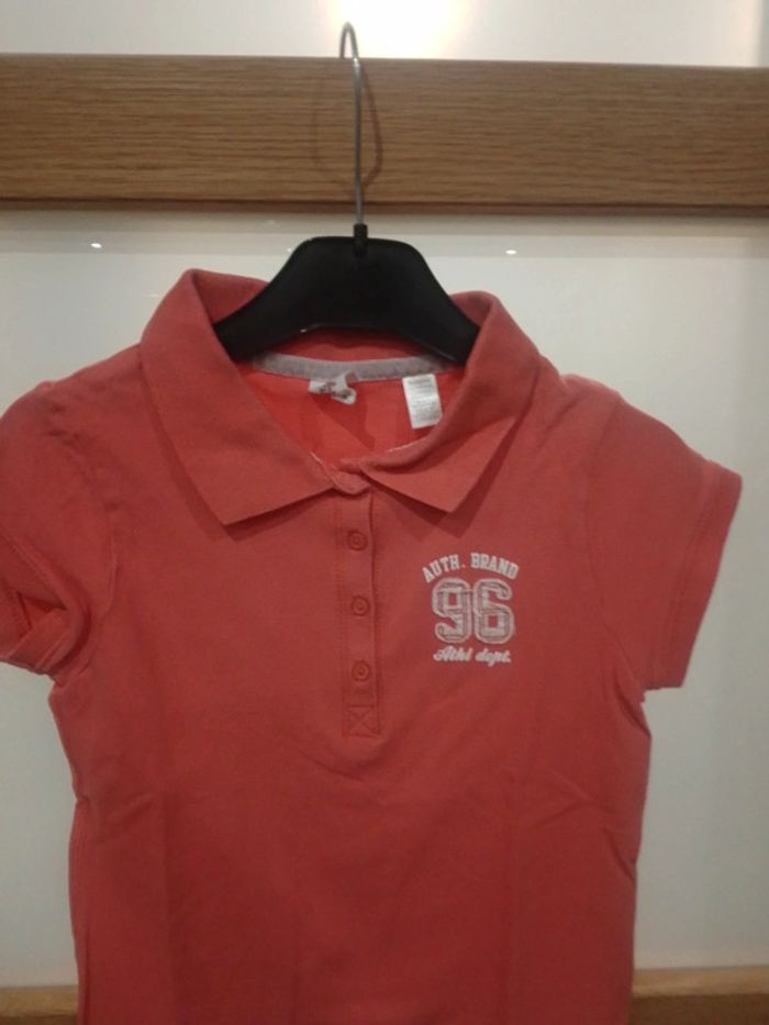 T-shirt manches courtes Polo Fille 10 ans - photo numéro 2
