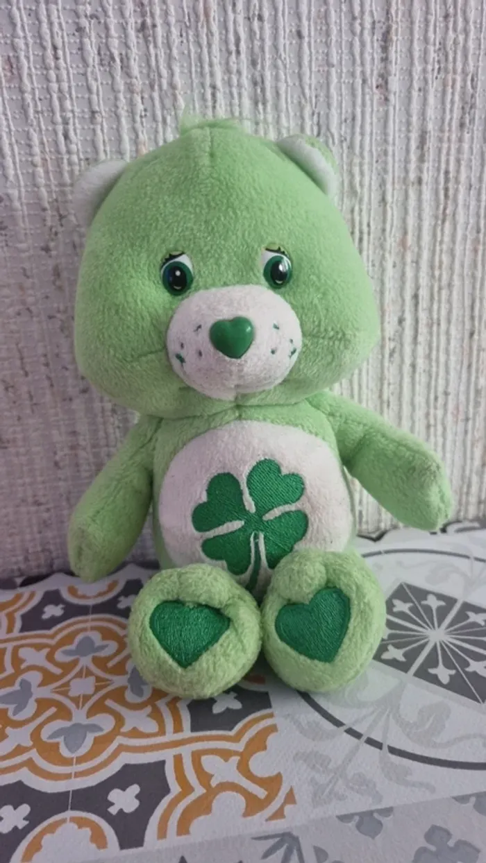 Peluche bisounours vert - photo numéro 2