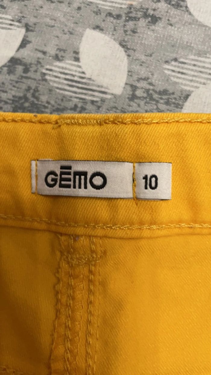 Pantalon jaune moutarde Gemo 10 ans - photo numéro 4