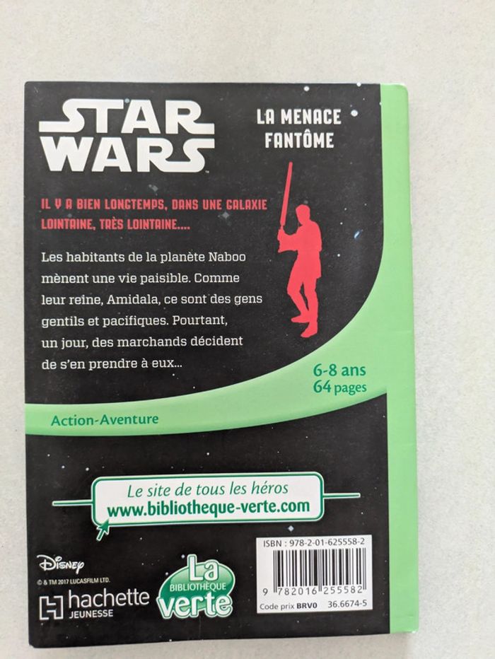 Lot de 2 livres Star Wars bibliothèque Verte - photo numéro 3