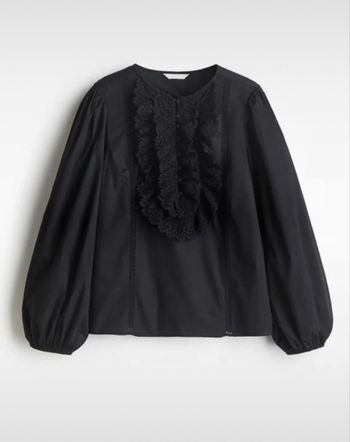 Blouse en dentelle noir 