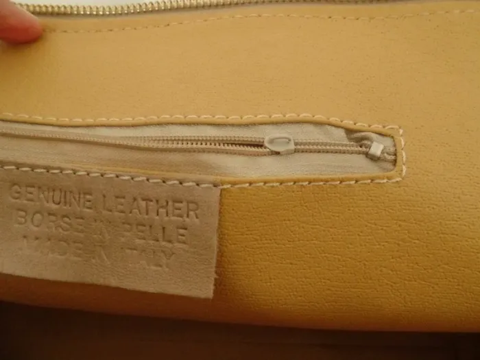 Sac genuine leather-cuir Made in Italy-vintage - photo numéro 9