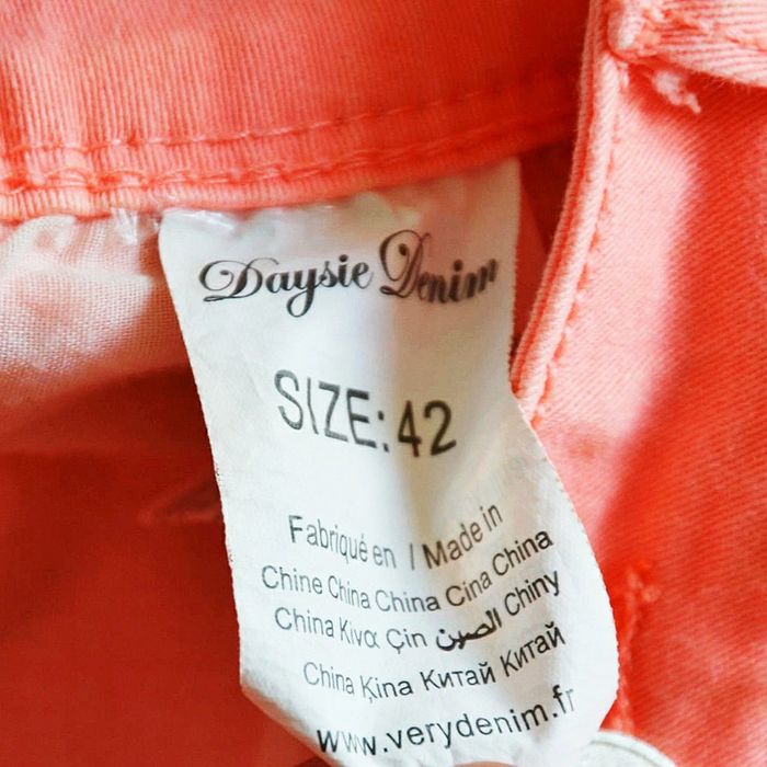 Daysie Denim Mini Short Jeans Rose Passion Femme Vintage Exclusive Collection (Taille 42) - photo numéro 12