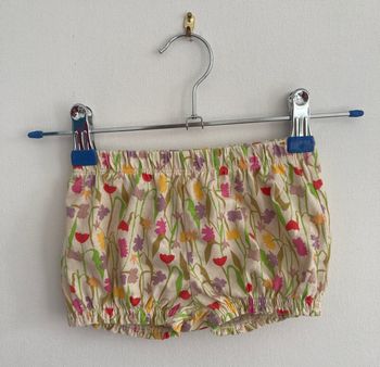 bloomer short imprimé fleuri fille 12 mois