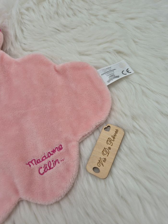 Doudou plat Rose Nuage Madame Câlin - photo numéro 3