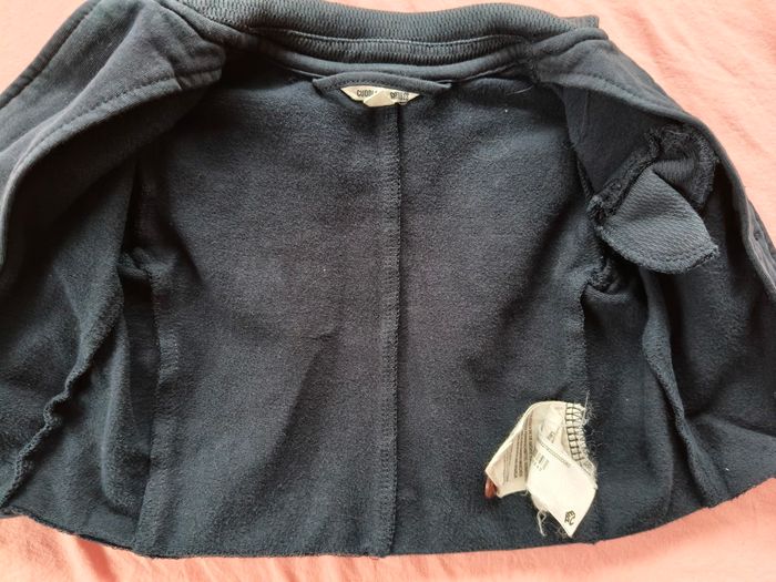 Veste garçon JBC bleu foncé boutons 68 cm - photo numéro 2