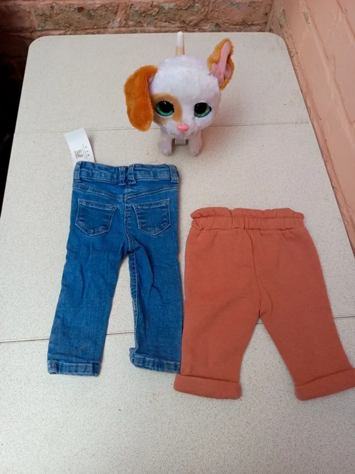 Lot de 2 pantalon tape a l oeil 3mois - photo numéro 5