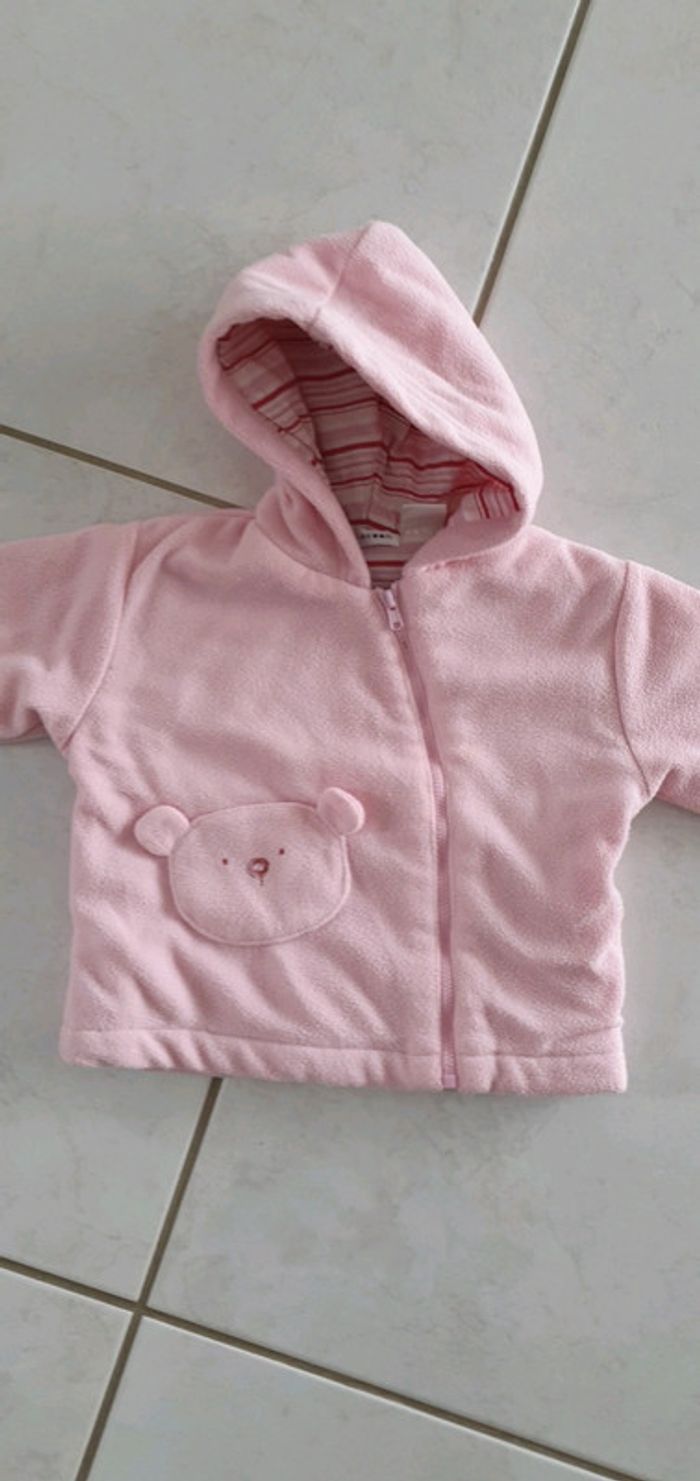 Veste bébé fille polaire 9 mois cocoon BBF - photo numéro 3