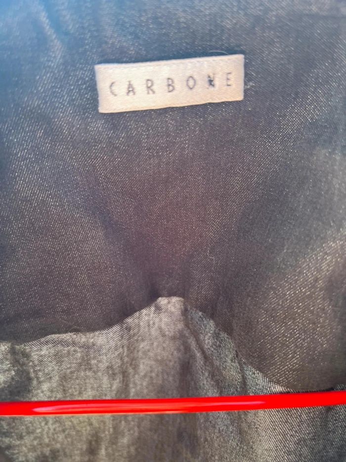 Veste gris noir marque carbone taille 38 - photo numéro 3