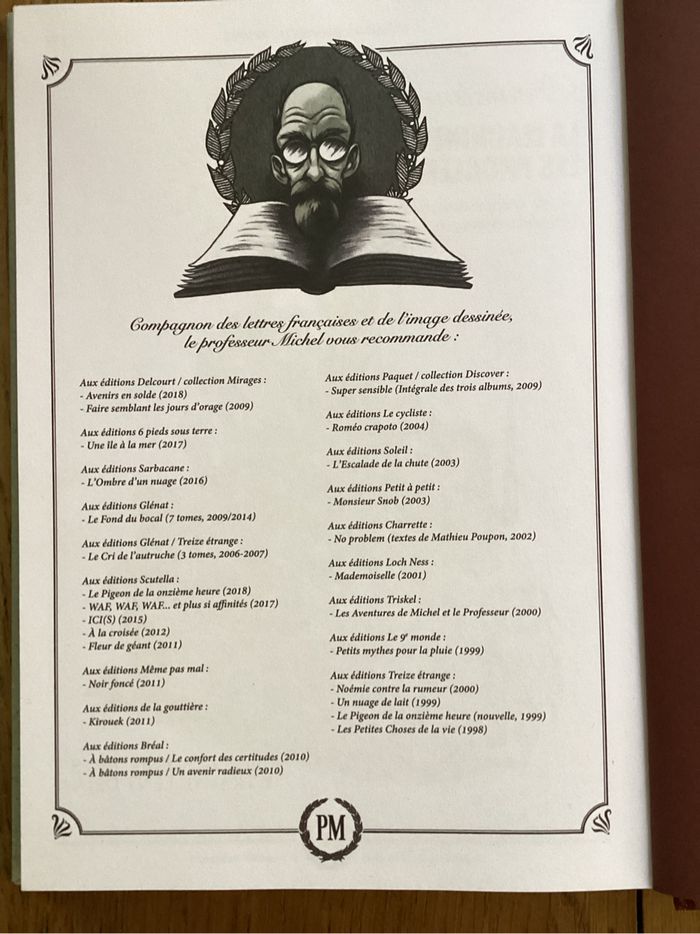 Bd « génial et proche du peuple » Professeur Michel - photo numéro 4