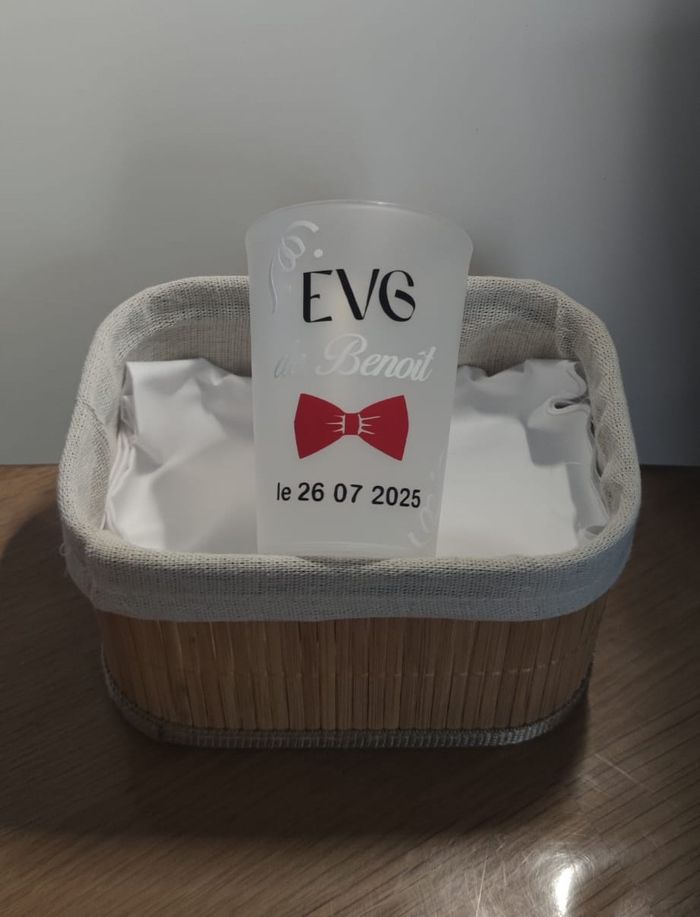 Verres personnalisés pour EVG ou autres évènements