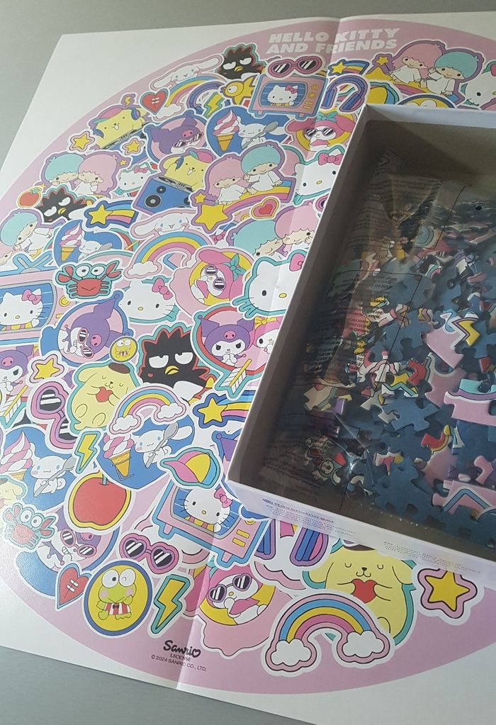 Puzzle 500 p HELLO KITTY complet - photo numéro 3