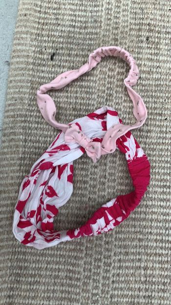 Lot bandeau enfant tête rose