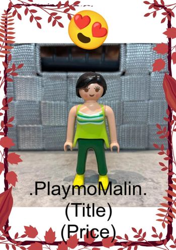 Personnage figurine femme playmobil