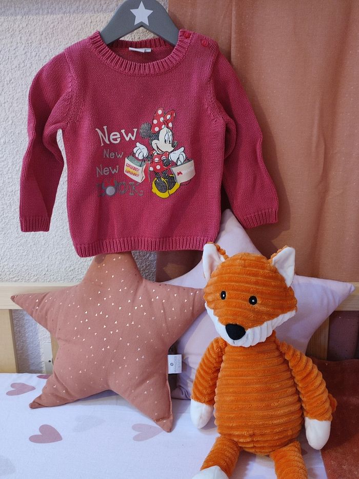 Pull épais Minnie Mouse - 23 mois - Très bon état - Disney baby