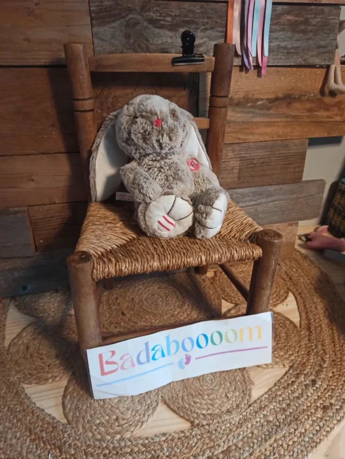 Peluche lapin rouge kaloo tbe