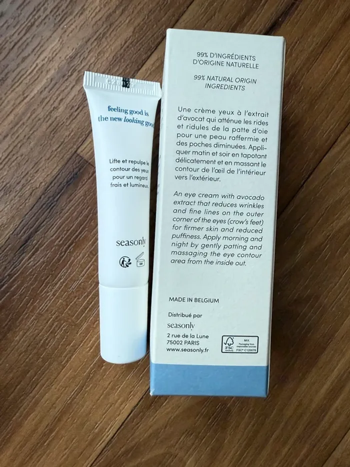 Seasonly crème yeux anti-âge avocat - photo numéro 3