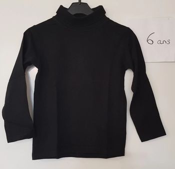 T-shirt col roulé in extenso 6 ans