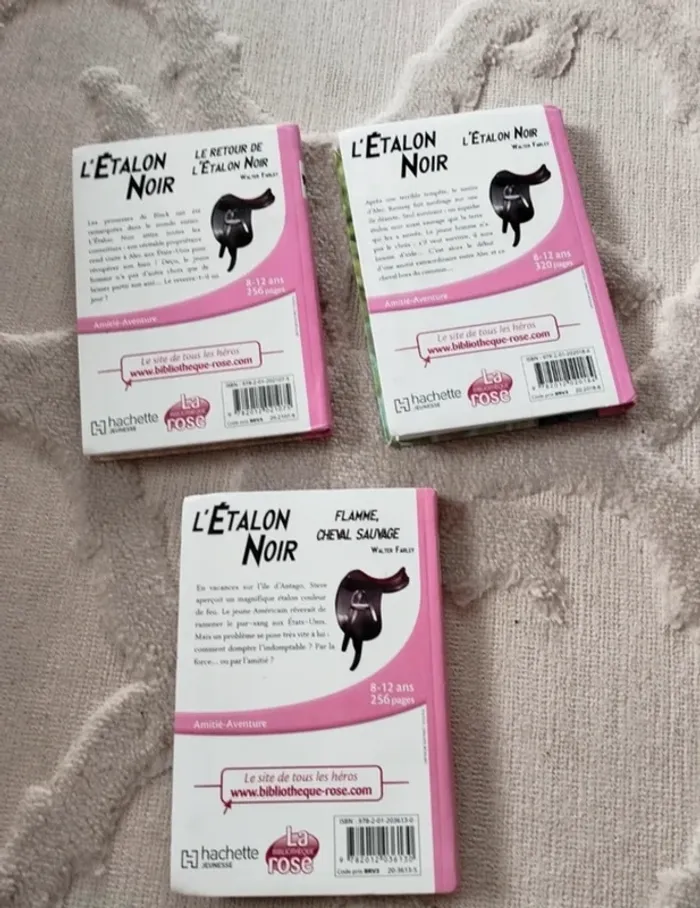 Lot de 3 livres l’étalon noir de la bibliothèque rose en très bon état - photo numéro 2