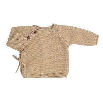 Brassière bébé en maille marron – Trois Kilos Sept