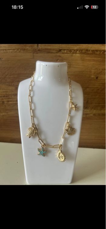 Collier femme doré 
