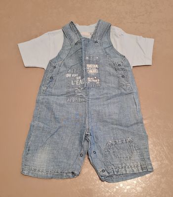 Salopette + Tee-shirt 12 mois