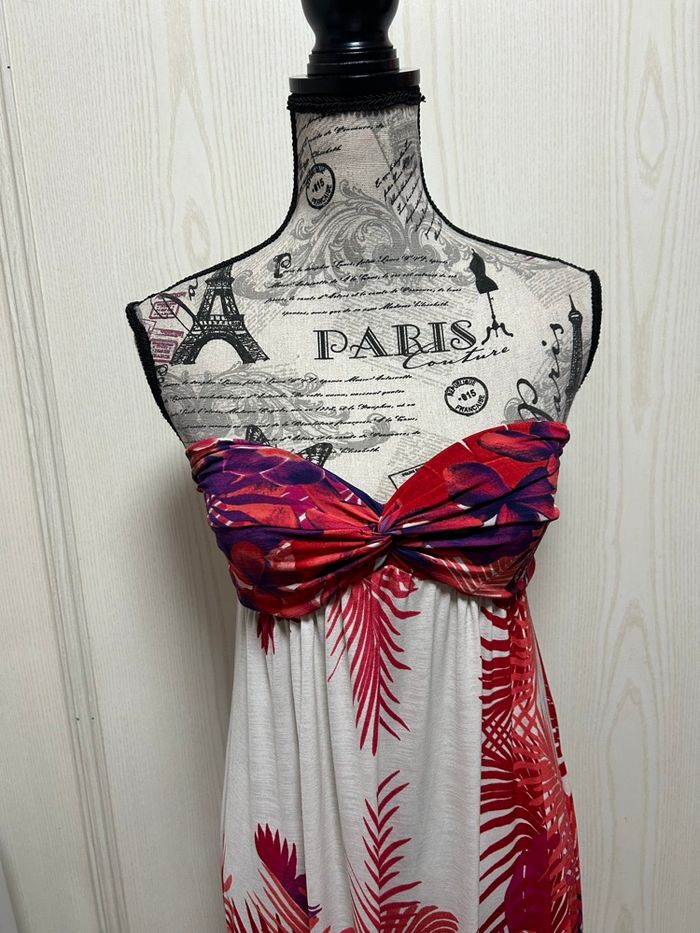 longue robe d’été épaule dénudée culture love - photo numéro 5