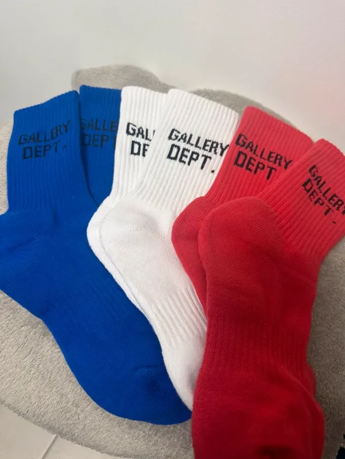 Lot 3 paires de chaussettes gallery dept bleu rouge et bleu