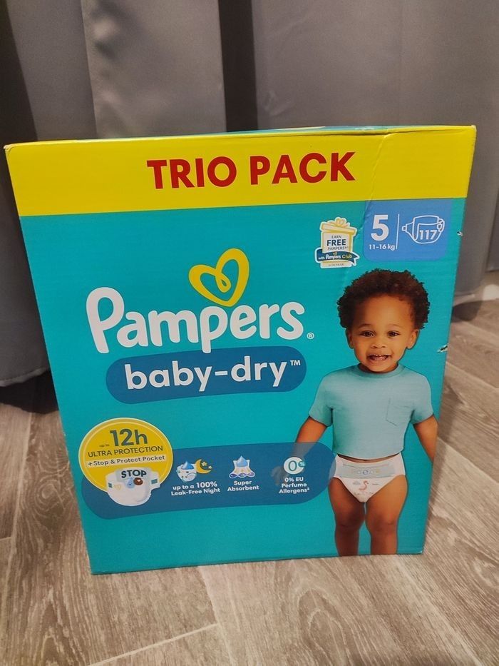 117  couches Pampers baby-dray