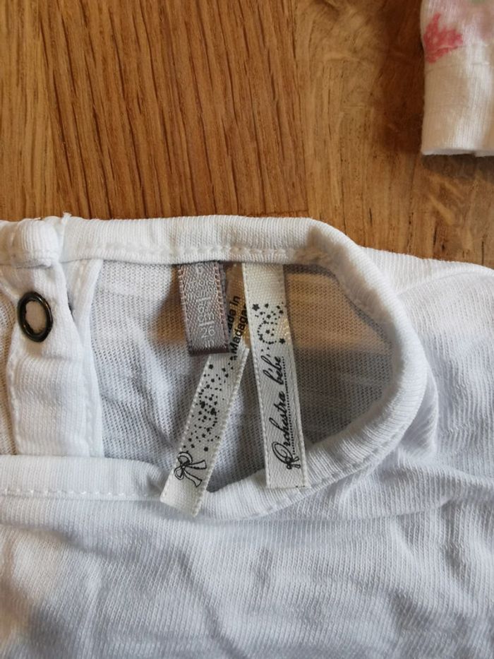 Lot 2 T shirts manches longues 6 mois - photo numéro 4
