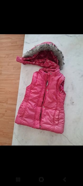 Doudoune rose sans manche 4 ans orchestra