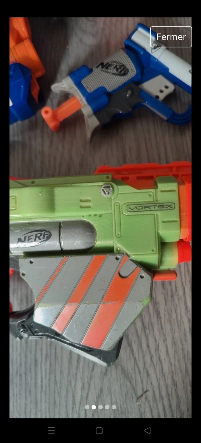 Lot 3 jouets pistolets nerf