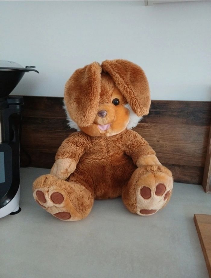 Peluche Grand lapin marron - photo numéro 2
