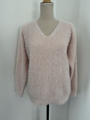👚 Magnifique pull col Vfemme - rose claire - taille 42-44 - influx - très bon état