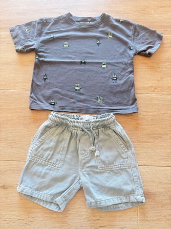 Ensemble Zara t-shirt + short