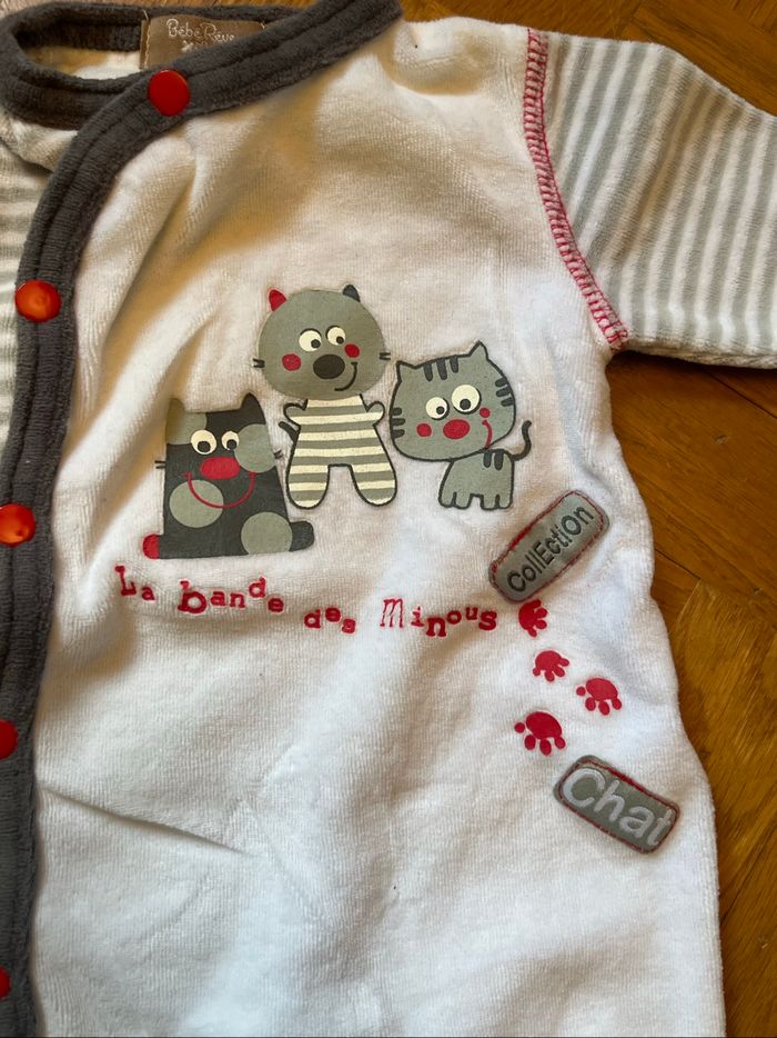 Pyjama Bébé rêve 1 mois Chatons - photo numéro 2