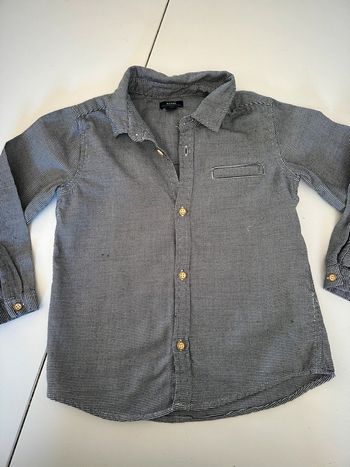 Chemise noire et blanche garçon