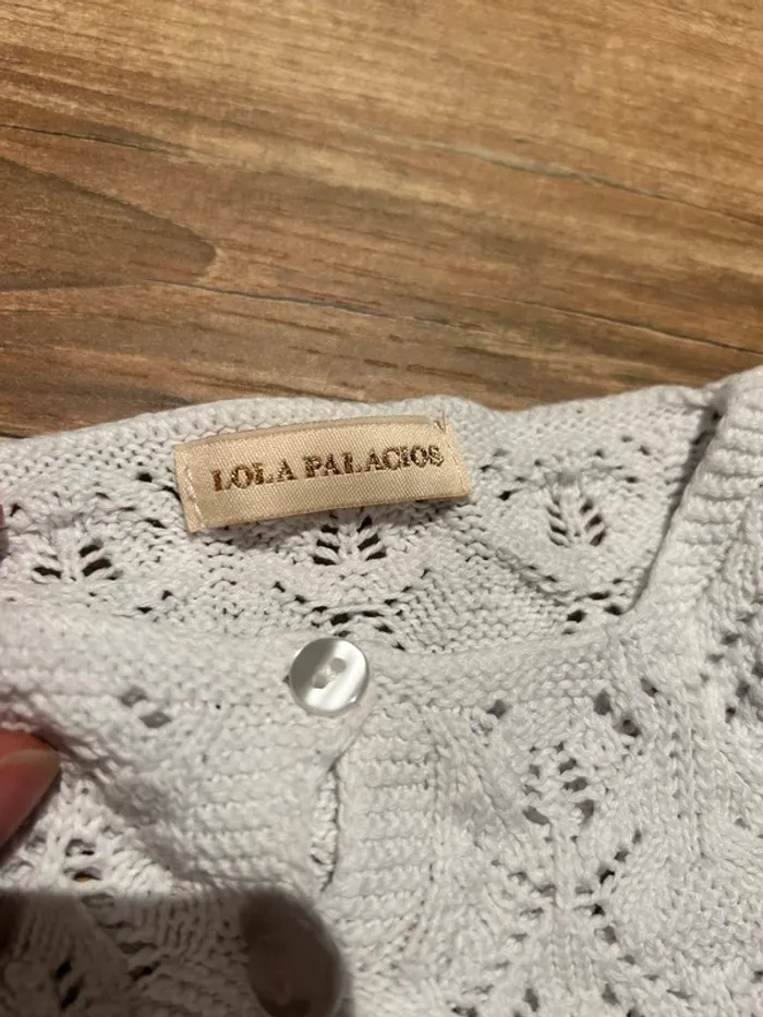 Gilet blanc Lola palacios 4 ans - photo numéro 2