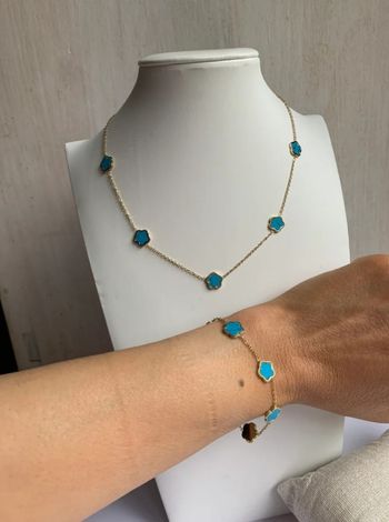 Ensemble Fleurs Bleu