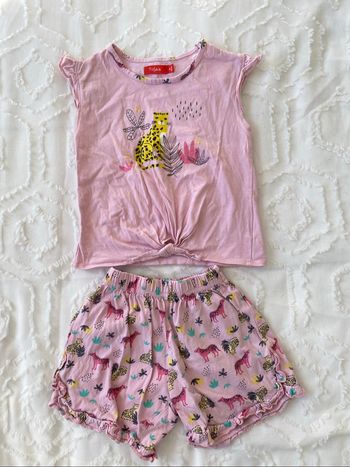 pyjama 2 pièces 3 an rose fille t-shirt short