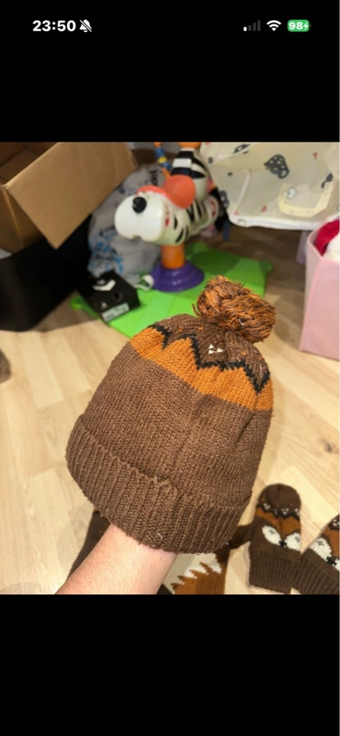 Bonnet écharpe et gant - photo numéro 5