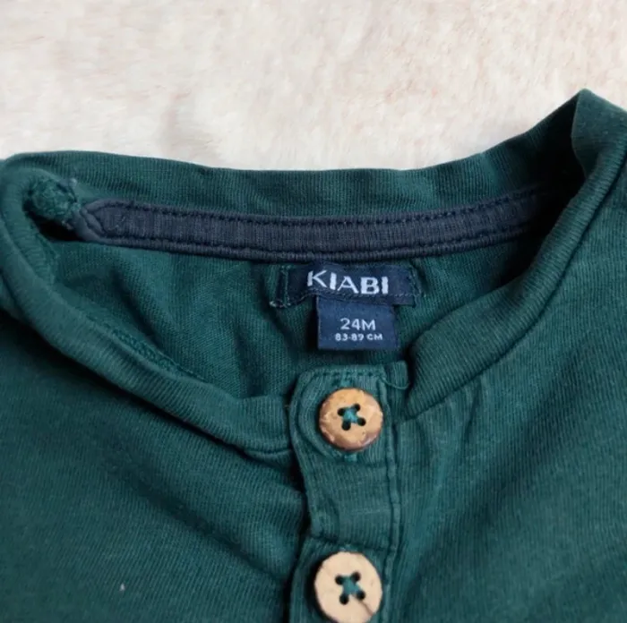Lot 4 hauts manches longues tee-shirts / chemise 24 mois 86cm Vertbaudet Kiabi - photo numéro 8