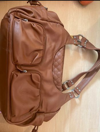 Sac à langer en cuir