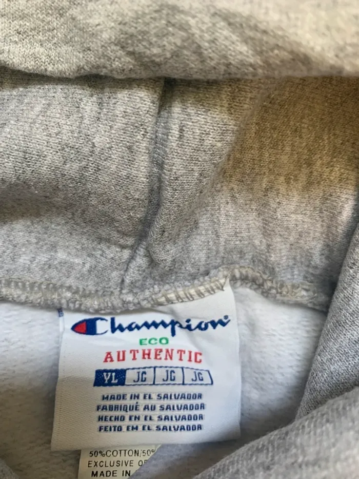 Sweat Champion Authentique Gris Taille L - photo numéro 5