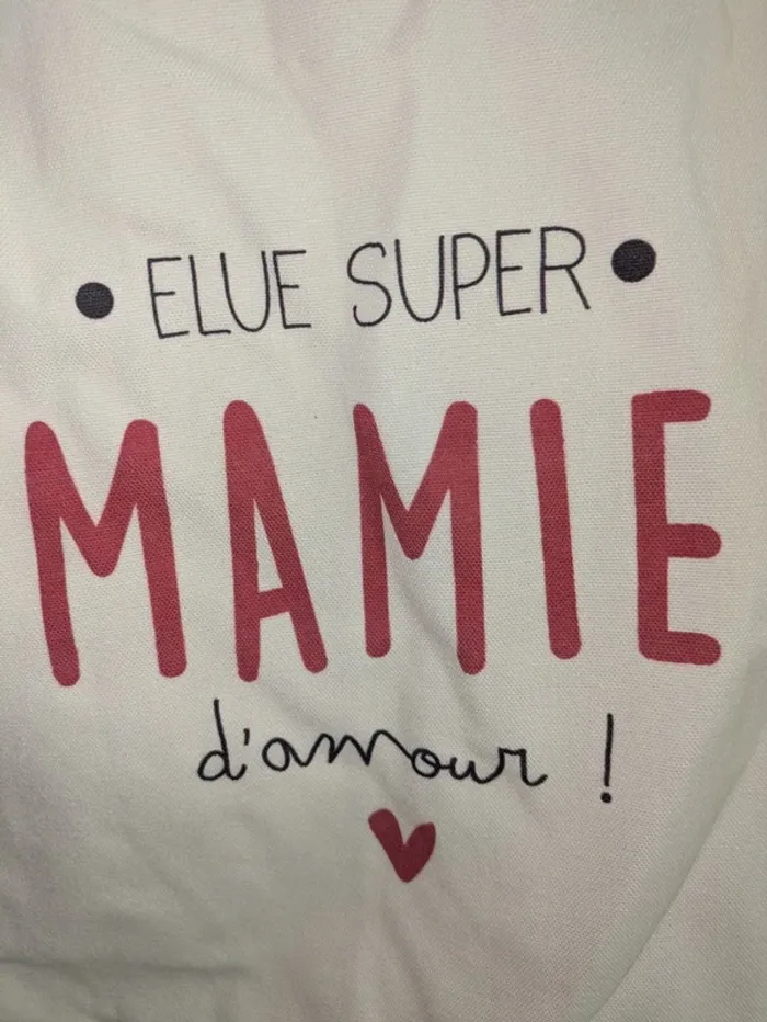 Tote bag + pochette assortie "Élue super mamie d’amour" idée cadeau - photo numéro 9