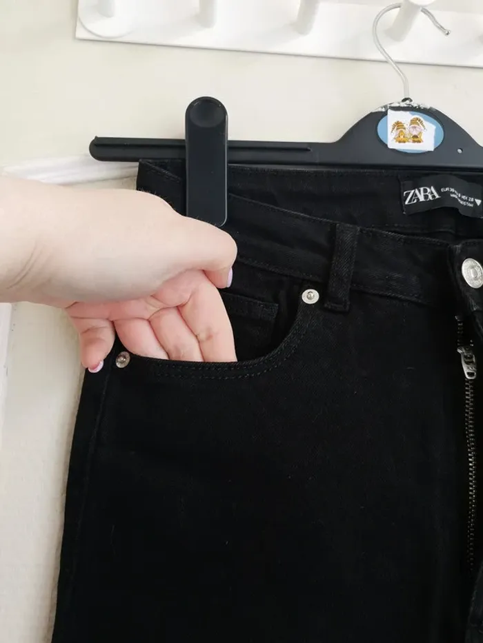 Jean's taille haute légèrement évasé - photo numéro 3