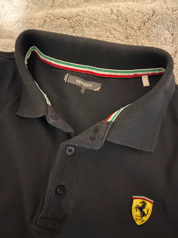 Polo noir - Ferrari - T. L - photo numéro 3