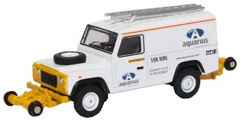 Oxford Rail OR76ROR004 Rail Road Defender Aquarius rail land rover