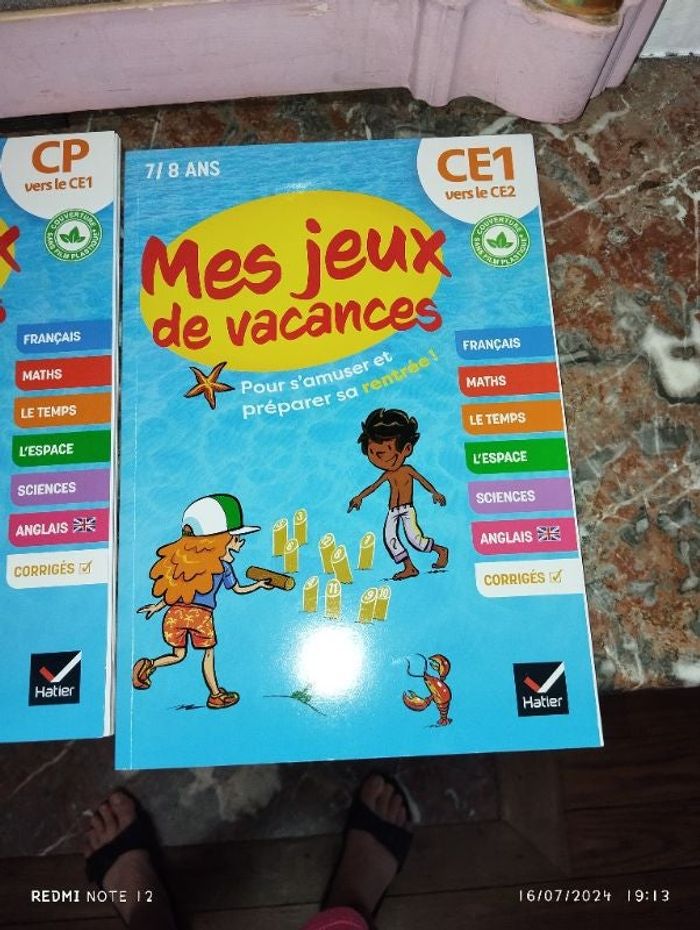 Cahier de vacances